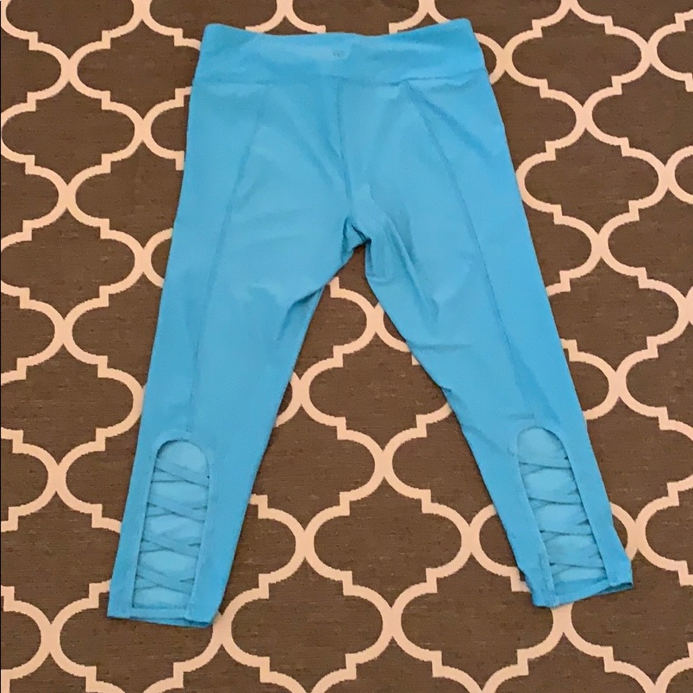 Turquoise Crop Leggings